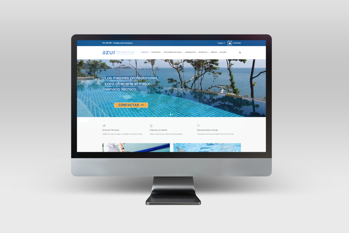 Tienda componentes para piscinas Azur Piscinas y Spa