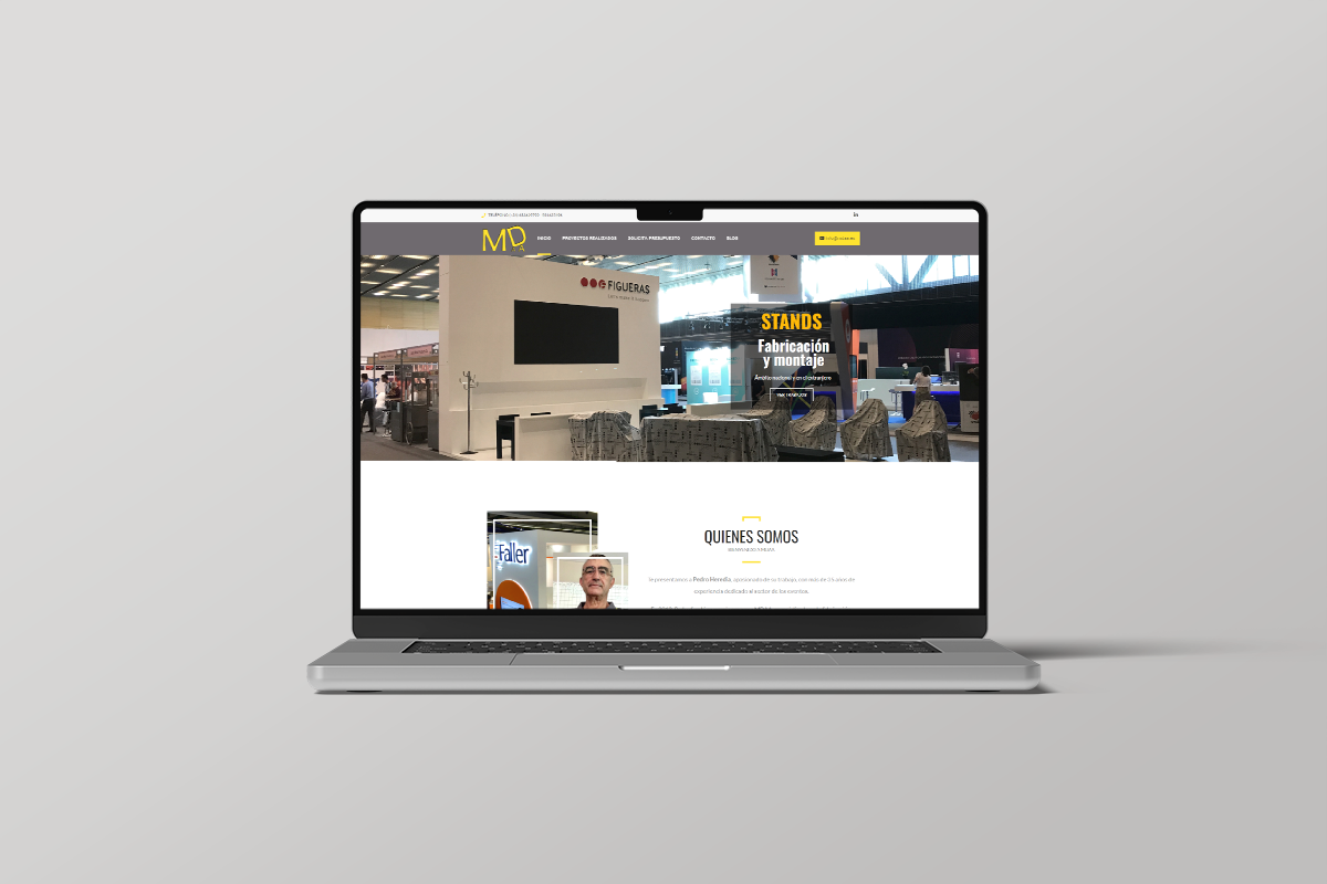 Web corporativa con portfolio MDAA