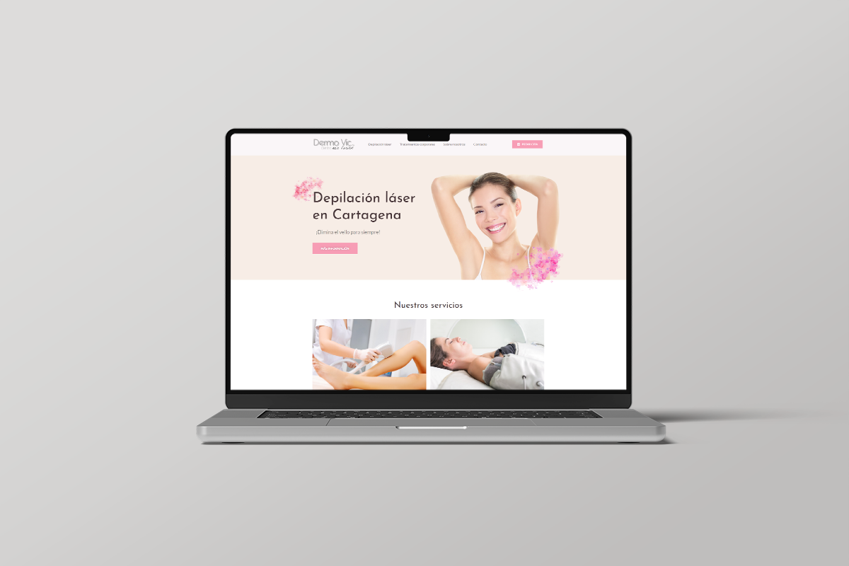 Web de centro de depilación láser Dermovic