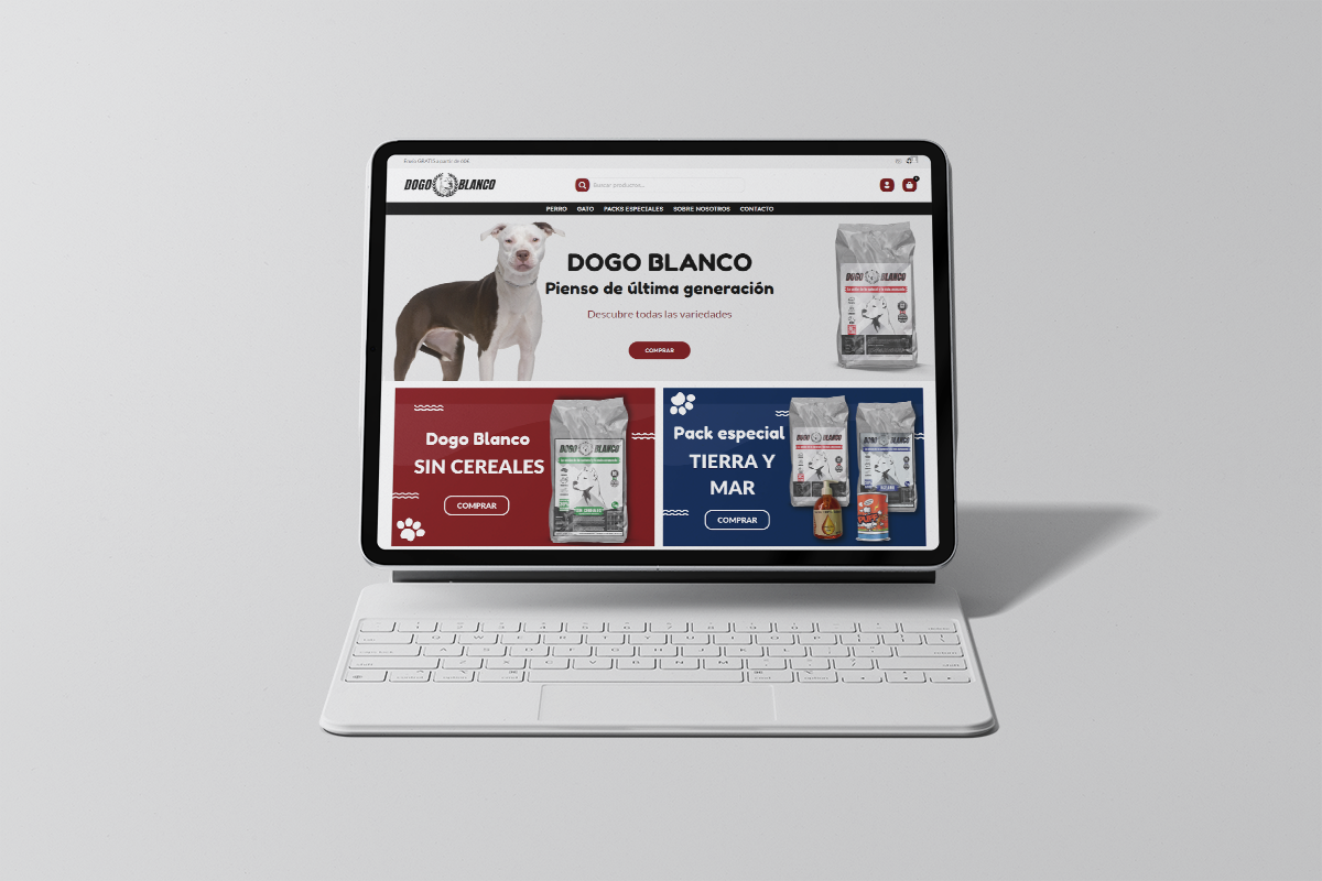 Rediseño tienda Dogo Blanco