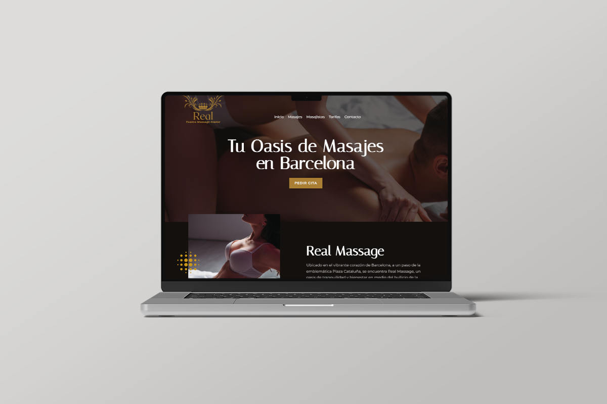 Web con reservas Real Massage Center