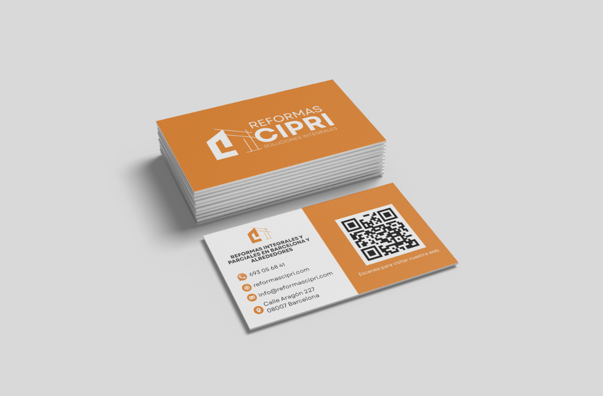 Tarjetas de visita Reformas Cipri