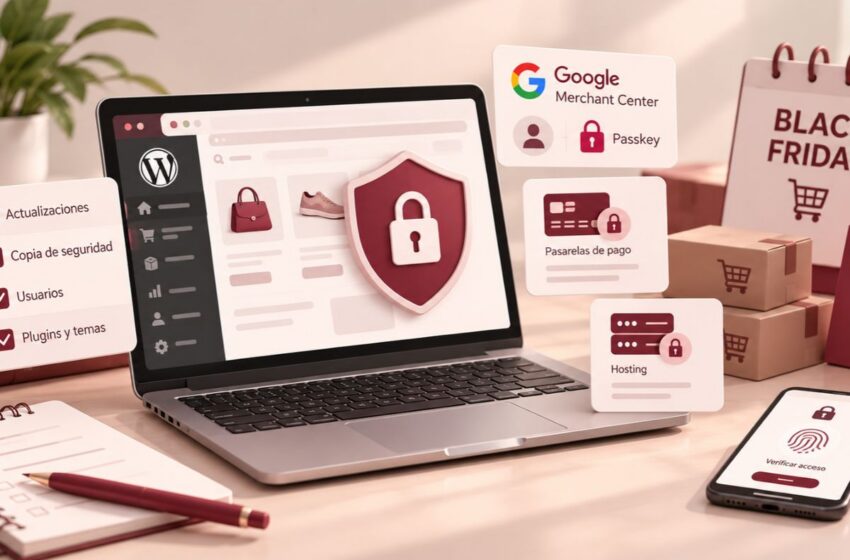 Seguridad de tu tienda online antes de Black Friday: WordPress, pasarelas de pago y cuentas de Google